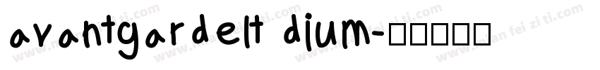 avantgardelt dium字体转换